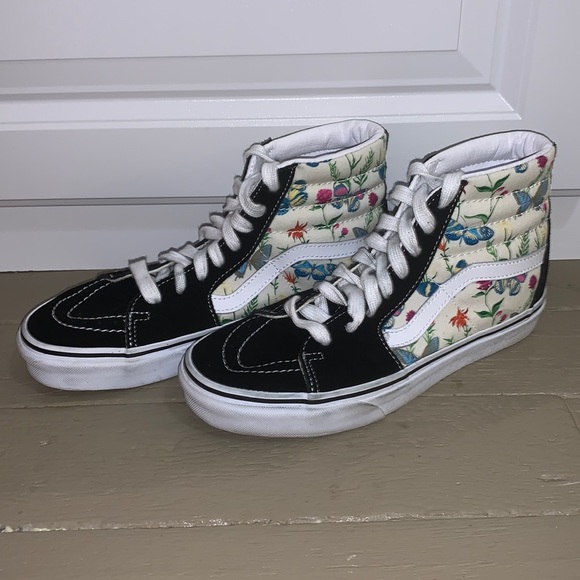 Vans Shoes - Vans Butterfly and Floral Sk8-Hi Size 7.5